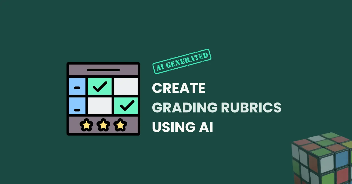 How to Generate Rubrics Using AI